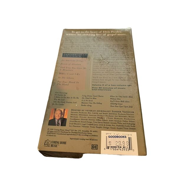 He Touched Me Gospel Music of Elvis Presley 1999 Brand New & Sealed VHS - Picture 8 of 9